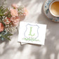 Personalized Thank You Card – Custom Monogram Initial Floral Set