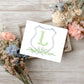 Personalized Thank You Card – Custom Monogram Initial Floral Set