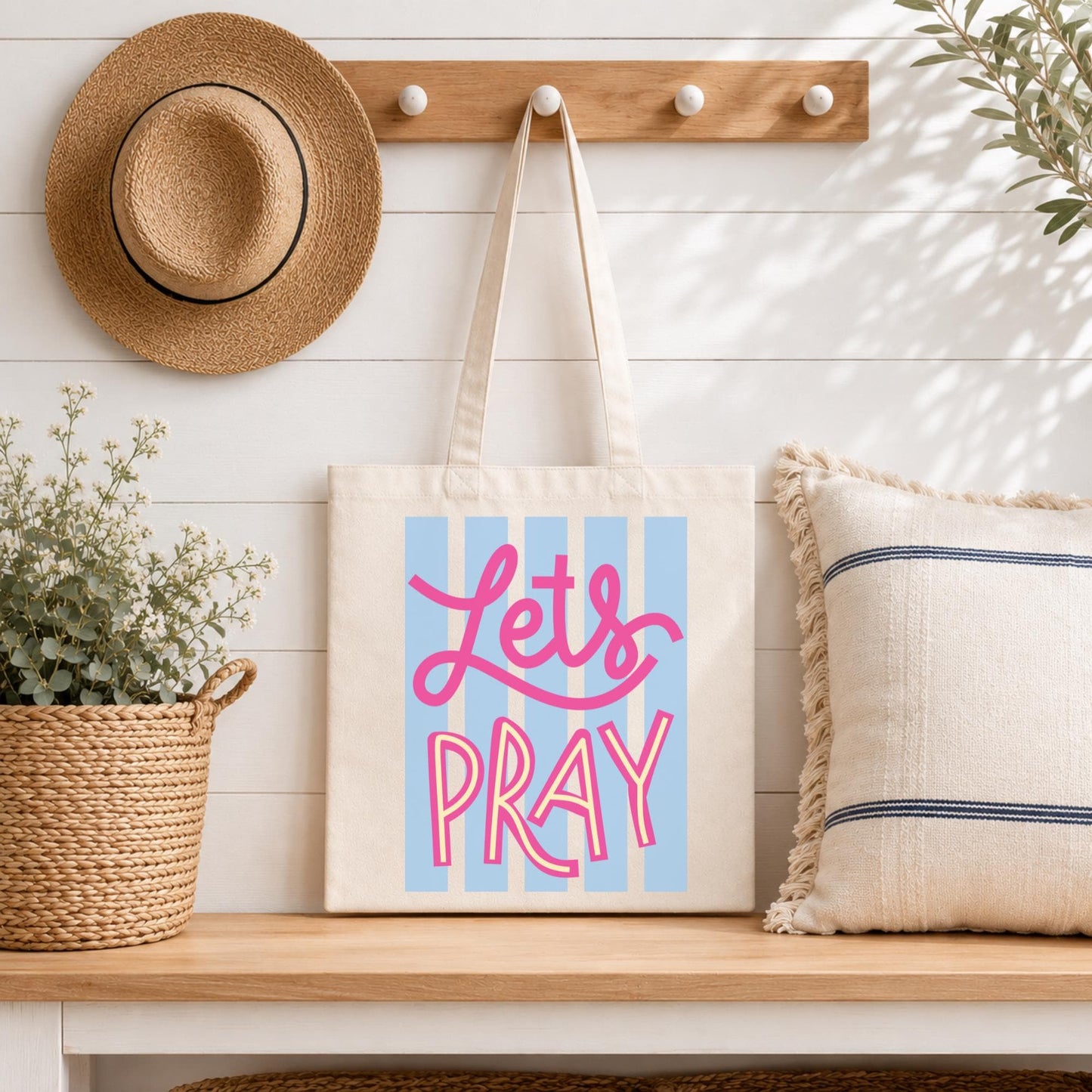 Youth Ministry Gift Christian Canvas Tote Prayer Group Present Faith Community Accessory Inspirational Quote Design Cotton Construction Reusable Church Bag Bible Study Carrier Women Religious Gift Daily Worship Essential Spiritual Message