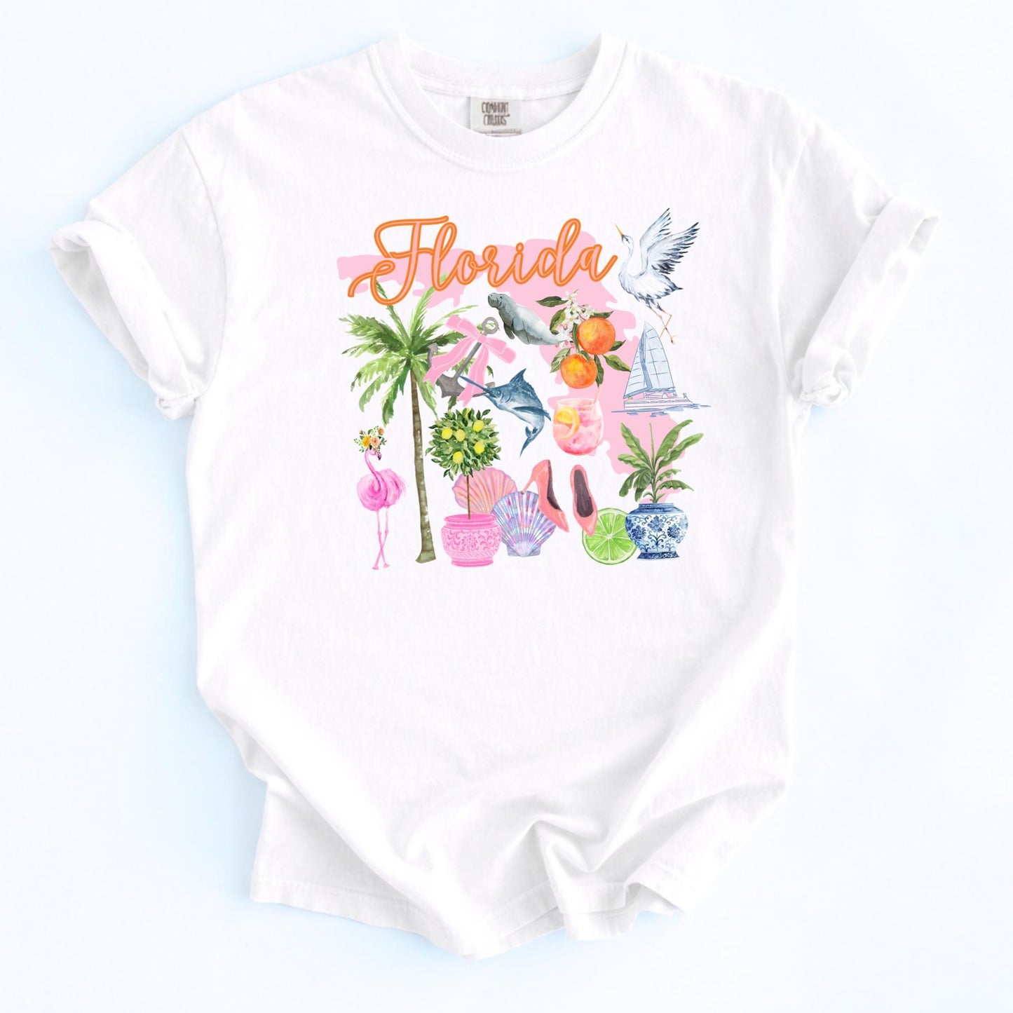Florida Graphic Tee – Tropical Vacation Women's Beach Souvenir Shirt