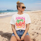 Vacation Shirt Women – Sun Kissed Beach Graphic Tee Resort Wear