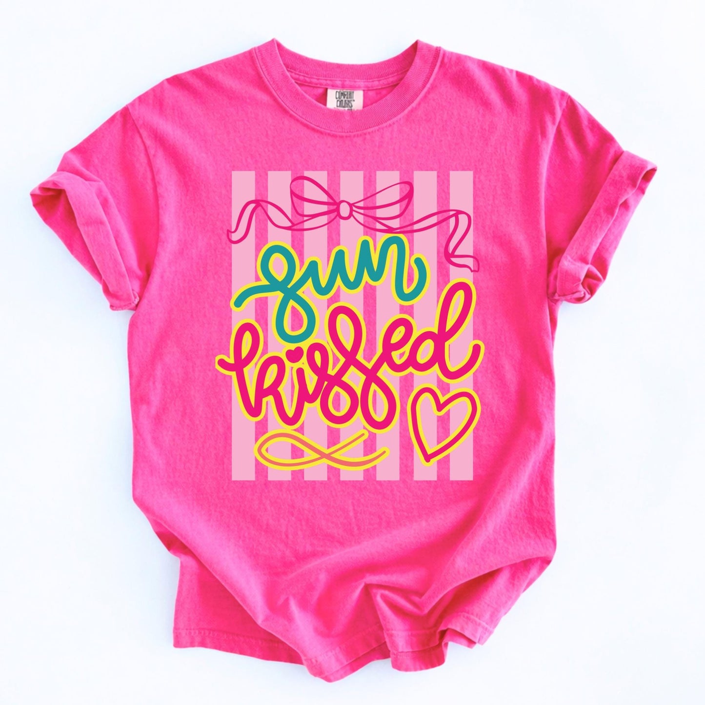 Vacation Shirt Women – Sun Kissed Beach Graphic Tee Resort Wear