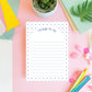 Desk Organizer Notepad Daily Task List Planner 50 Sheet Tear Off Writing Pad Blue Polka Dot Design Office Supplies Daily Productivity Tool Task Management Checklist Paper 5x7 Inch Lined Memo Pad Premium Writing Paper Office Stationery