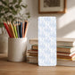 Blue Floral Bookmark Laminated Page Marker Toile Pattern Design Vintage Aesthetic Reading Gift Book Lover Present Literary Enthusiast Essential Teacher Appreciation Gift Premium Quality Paper Rounded Corners Durable Finish Daily Reading