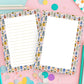 Botanical Garden Theme Notepad Writing Pad Insect Design Beetle Bee Butterfly Pattern Nature Enthusiast Gift Teacher Appreciation Present 50 Sheet Tear Away Paper Lined Unlined Format Desk Organization Supplies Note Taking List Making Daily