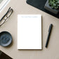 Mr Mrs Monogrammed Notepad Personalized Wedding Stationery Custom Couple Name Memo Pad Bridal Shower Present Newlywed Gift 50 Page Quality Paper Elegant Design Daily Writing Notes Lists Thank You Cards 5x7 Size Tear Away Sheets Chipboard