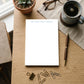 Bridal Shower Gift Personalized Wedding Notepad Custom Name Memo Pad Mr Mrs Monogrammed Stationery Newlywed Present 50 Page Writing Paper Quality Tear Away Sheets Elegant Light Blue Font Couple Gift Daily Notes Lists 5x7 Inch Size Chipboard