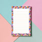 Religious Correspondence Paper Christian Stationery Sheets Floral Border Design Botanical Flower Accents Navy Blue Background White Cross Elements Faith Themed Writing Pages Perfect Church Communication Ministry Letters Personal Prayer