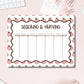 Teacher Weekly Planner Notepad Pink Apple Border Design Teaching And Thriving Header Seven Day Columns Sunday Through Saturday Tearaway Desk Organizer Classroom Planning Pad Lesson Schedule Tracker Task List Organization Tool Educator