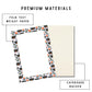 Moth Notepad – 50 Lined Pages Botanical Desk Stationery Academia