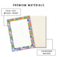 Handbag Notepad 5x7 – 50 Tearaway Sheets Fashion Stationery Gift