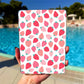 Kindle Paperwhite Insert Strawberry Pattern Case Art Laminated Cardstock Protection E Reader Accessory Book Lover Gift Idea Colorsoft Compatible Design Premium Quality Material Vibrant Red Pink Coral Colors Easy Installation Process