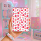 Strawberry Pattern Design Kindle Insert Art Case Paperwhite Accessory Cute Fruit Theme E Reader Protection Laminated Premium Cardstock Material Gift For Book Lovers Colorsoft Model Compatible Easy To Install Clear Case Insert Vibrant Summer