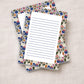 Autumn Writing Paper Daily Planner Lined Notepad Pumpkin Floral Border Task List Organizer Fifty Sheets Premium Paper Quality Five By Seven Size Desk Organizer Essential Memo Pad Office Supplies Fall Stationery Teacher Classroom Notes