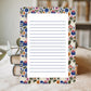 Premium Fall Notepad Five By Seven Inch Size Lined Writing Paper Pumpkin Floral Design Fifty Sheets Quality Stationery Autumn Desk Organizer Daily Task List Memo Pad Teacher Gift Seasonal Office Supplies Beautiful Harvest Border Classroom