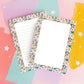 Floral Notepad Botanical Writing Paper Gift Tear Away Sheets Spring Garden Theme Pink Coral Blue Flowers Desk Stationery Set 50 Premium Paper Sheets Lined Journal Pages Letter Writing Correspondence Notes Cream Background Office Supplies