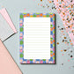 Stylish Memo Pad Fashion Stationery Gift Handbag Notepad 5x7 Size Premium Quality Paper 50 Tearaway Sheets Lined Unlined Options Colorful Purse Design Border Chipboard Backing Desk Accessories Office Supplies Shopping List Daily Notes