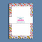 Mushroom Notepad Botanical Writing Paper Perfect Teacher Appreciation Gift Nature Lover Present 50 Sheet Desk Organizer Woodland Folk Art Design Light Blue Background Coral Mustard Illustrations Daily List Making Office Supplies Cute