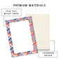 Folk Art Notepad Colorful Border Design Lined Writing Pad Animal Illustrations Dachshund Theme Elephant Lion Bird Pattern Desk Supplies Office Organization Fifty Sheets Premium Paper Quality Tear Away Pages Daily Notes Shopping Lists Gift