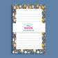 Lined Notepad 5x7 Tear Away Pad Teacher Gift Notepad School Supplies Pattern Navy Blue Border 50 Sheet Writing Pad Premium Paper Quality Desk Organization Essential Student Note Taking Pad Office Memo Notepad Daily Planning Tool List Making
