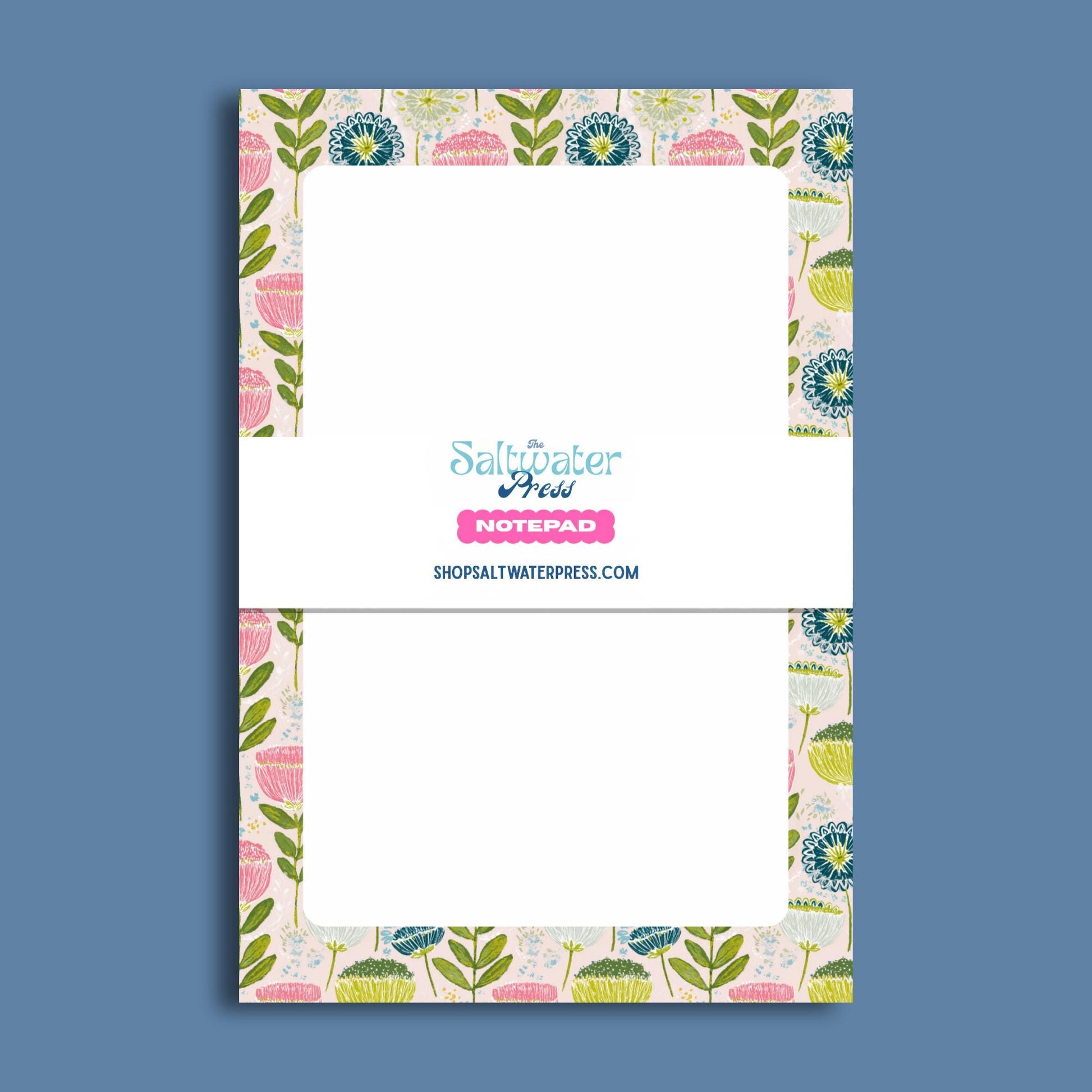 Floral Notepad Lined Writing Pad Perfect Teacher Gift Botanical Design Stationery 50 Sheets Premium Paper Tear Away Pages Desk Organizer Office Supplies Memo Writing Essential Daily Planning Tool List Maker Workspace Beautiful Pink Blue