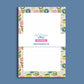 Floral Notepad Lined Writing Pad Perfect Teacher Gift Botanical Design Stationery 50 Sheets Premium Paper Tear Away Pages Desk Organizer Office Supplies Memo Writing Essential Daily Planning Tool List Maker Workspace Beautiful Pink Blue