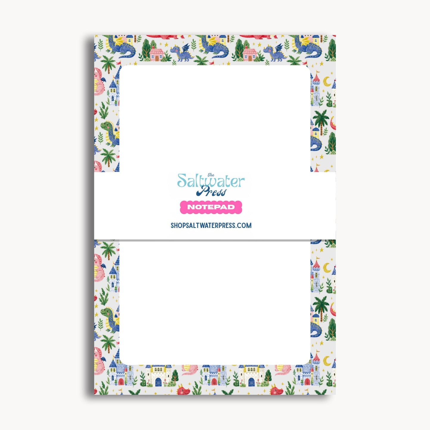 Dinosaur Notepad Kids Lined Writing Paper Student Homework Pad 50 Sheets Tear Away Pages School Supplies Classroom Teacher Resources Creative Writing Assignments Daily Notes Premium Quality Paper Chipboard Backing Castle Border Design