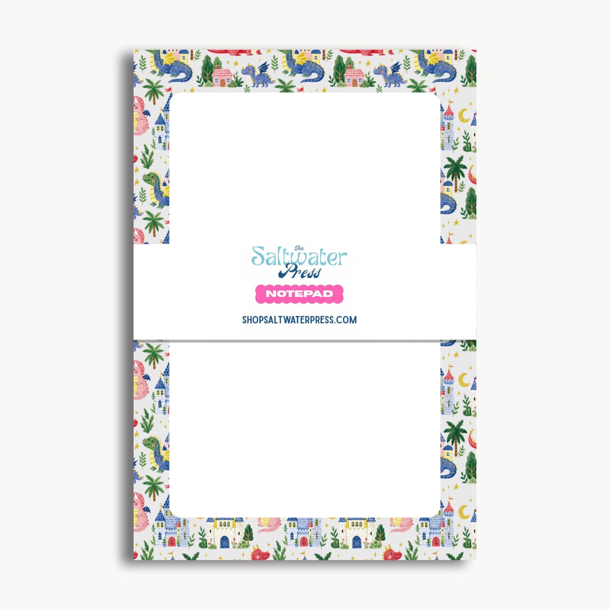 Dinosaur Notepad Kids Lined Writing Paper Student Homework Pad 50 Sheets Tear Away Pages School Supplies Classroom Teacher Resources Creative Writing Assignments Daily Notes Premium Quality Paper Chipboard Backing Castle Border Design