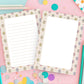 Lined Notepad Tear Off Sheets Five By Seven Writing Pad Fifty Premium Paper Pages Botanical Floral Design Vintage Style Stationery Desk Memo Pad Daily Notes To Do Lists Office Supplies Women Gift Chipboard Backing Easy Tear Sheets