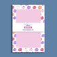 Fall Notepad Pumpkin Border Design Pink Writing Paper Sheets Tear Away Pad 50 Sheet Notepad 5x7 Inch Size Perfect Teacher Gift Autumn Stationery Harvest Theme Seasonal Desk Supplies Office Organization Tools Daily Planning Memo Pad Grocery