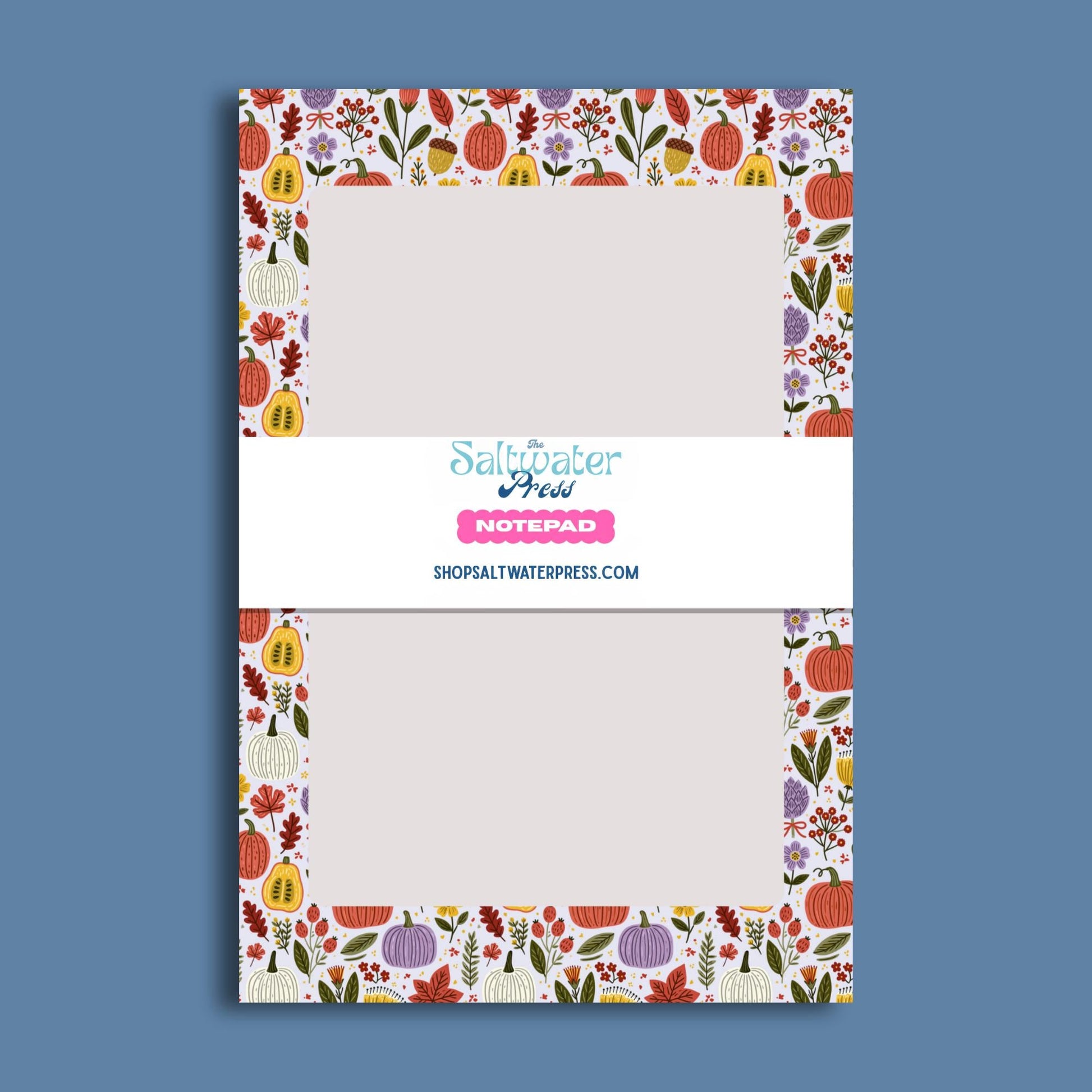 Fall Notepad Autumn Stationery Pumpkin Design Harvest Theme Perfect Teacher Gift Office Supply Essential Lined Writing Pad Premium Paper Sheets Chipboard Backing Desk Organizer Seasonal Decor Beautiful Fall Colors Orange Yellow Purple