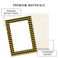 Memo Pad Office Desk Organizer Black Gold Scalloped Pattern Geometric Wave Design Professional Stationery 5x7 Writing Tablet 50 Tear Away Sheets Premium Paper Quality Daily Task Management List Making Tool Elegant Desk Accessory Teacher