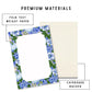 Blue White Desk Pad Chinoiserie Design Ginger Jar Notepad Lined Writing Paper Tearaway Sheets Office Organization Tool Elegant Stationery Collection Preppy Desk Essential Floral Pattern Border Premium Quality Paper Smooth Writing Experience