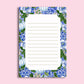 Ginger Jar Stationery Chinoiserie Notepad Design Blue White Floral Border Lined Tearaway Sheets Desk Pad Organization Elegant Writing Paper Premium Quality Surface Preppy Office Accessory Coastal Desk Decor Daily Planning Essential