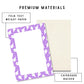Halloween Writing Pad Ghost Pattern Design Purple Border Star Decorations 50 Sheet Notepad Tear Away Pages Office Desk Supply Student School Notes Daily List Making Cute Memo Pad Festive Gift Kawaii Stationery Spooky Season Essential