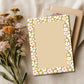 Office Supplies Notepad Vintage Floral Design Retro Botanical Writing Pad 50 Sheet Tearaway Pages Sturdy Backing Premium Paper Quality Daily Notes To Do Lists Shopping List Memo Pad Daisy Pattern Olive Green Pink Cream Orange Flowers Desk