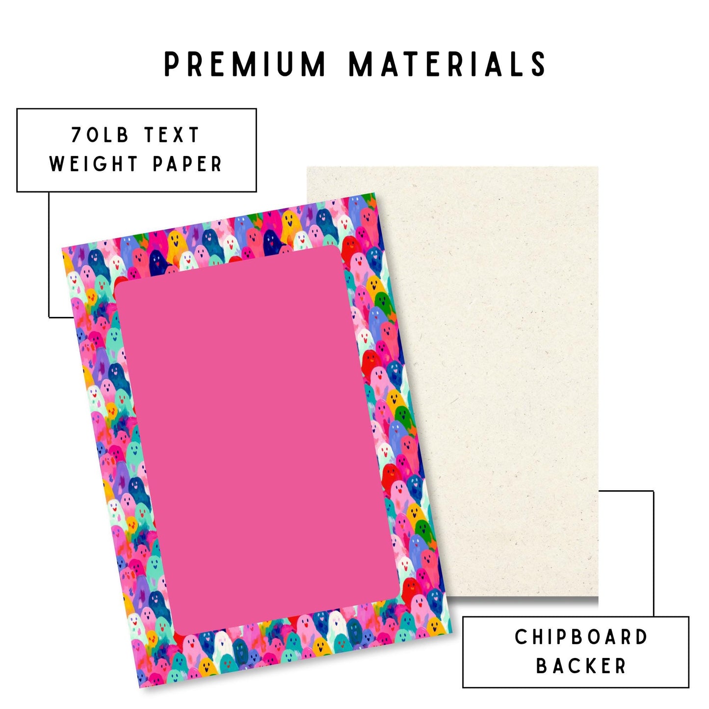 Pink Writing Paper Notepad Tear Away Design 50 Sheet Memo Pad Colorful Border Pattern Desk Organization Essential Cute Office Supplies Gift Daily Notes Tracker Shopping List Pad Work Productivity Stationery Vibrant Colors Student Notepad