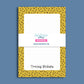 Custom Name Notepad Personalized Writing Pad Yellow Polka Dot Design Premium Paper Sheets Appreciation Gift Desk Supplies Office Organization Daily Planning List Making Tear Away Backing Blank White Space Handwritten Font Style Mustard
