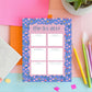 Floral Weekly Planner Desk Pad Notepad Organizer Fifty Tearoff Planning Sheets Task Management Tool Office Desk Supplies Productivity Notepad Monday Through Sunday Schedule Boxes Professional Student Workspace Organizer Appointment Planning