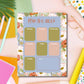 Botanical Planning Pad Weekly Desk Organizer Floral Border Notepad Tear Off Planning Sheets Office Task List Student Work Planner Schedule Management Tool Home Organization Pad Monday Through Sunday Layout Notes Section Quality Construction