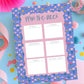Weekly Planner Notepad Floral Design Desk Organizer Pad Fifty Tearoff Sheets Planning Pages Monday Through Sunday Schedule Layout Task Management Office Supplies Productivity Tool Student Planner Professional Workspace Organization